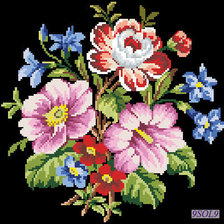 Оригинал схемы вышивки «серия "цветы"» (№700518)