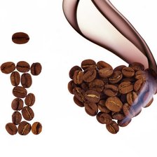 Оригинал схемы вышивки «люблю кофе» (№700574)