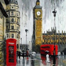 дождь в Лондоне