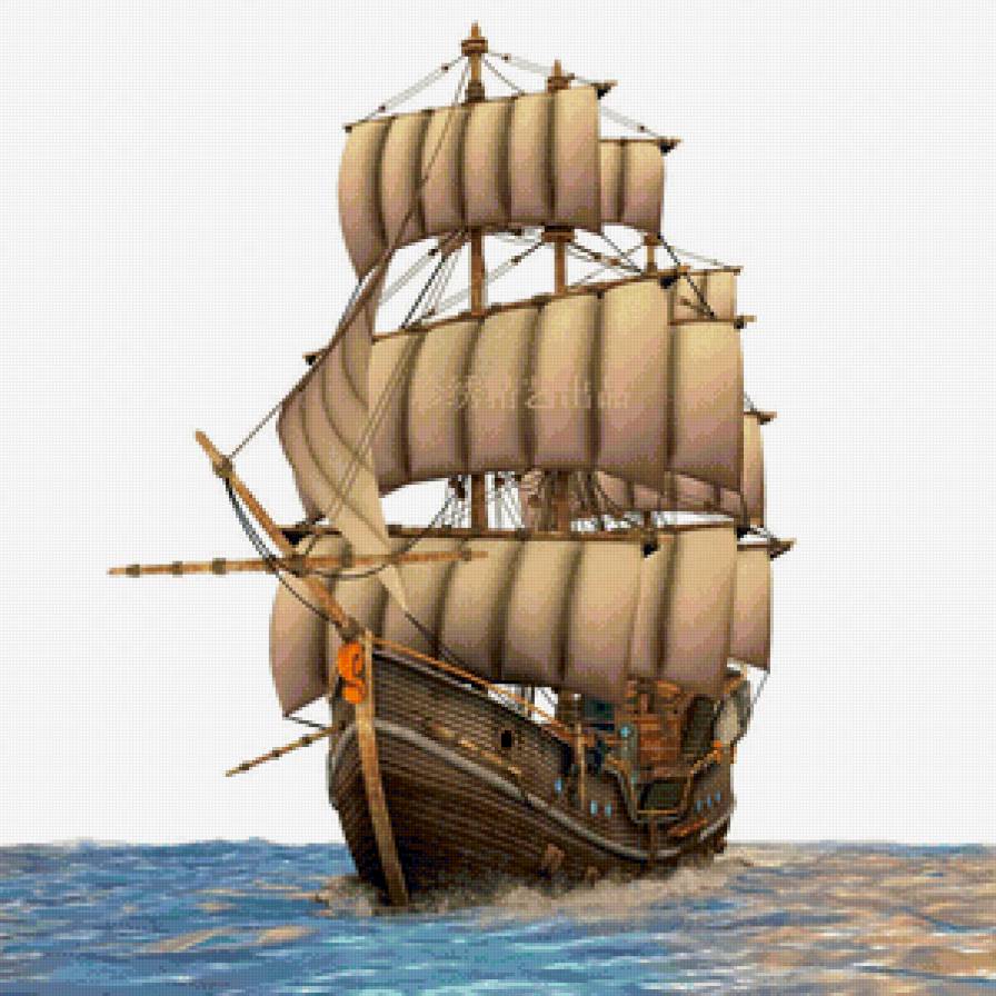 Парусник - корабли, море - предпросмотр