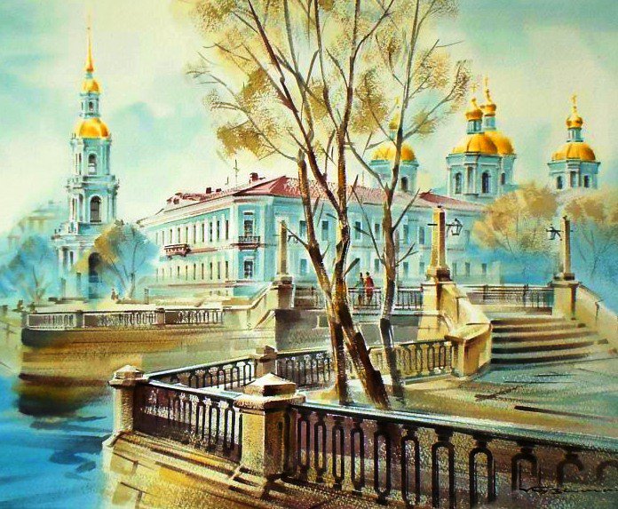Питер - город, картина, пейзаж - оригинал