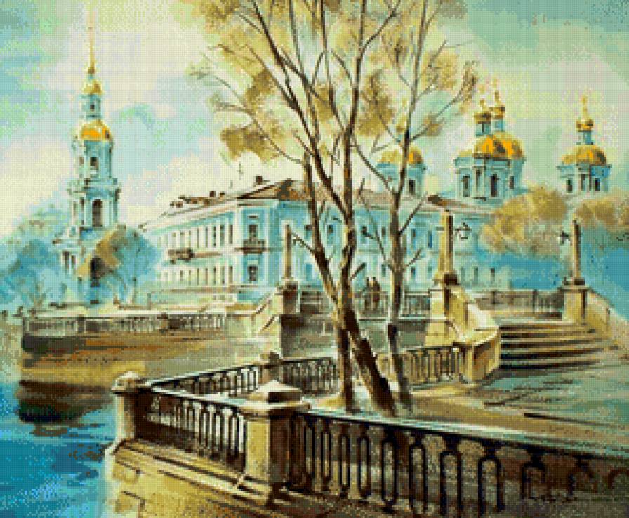 Питер - картина, город, пейзаж - предпросмотр