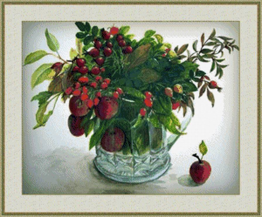 Акварель 9 - цветы, натюрморт - предпросмотр