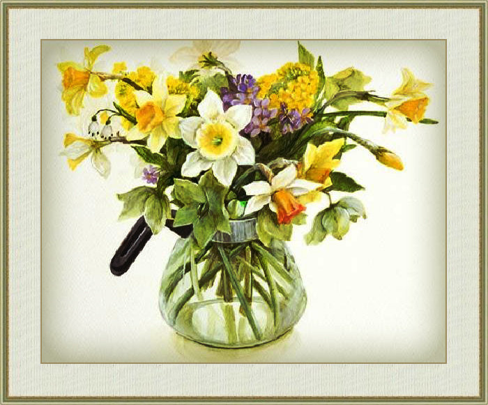 Акварель 11 - букет, цветы - оригинал