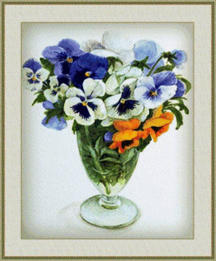 Акварель 14 - букет, цветы - предпросмотр