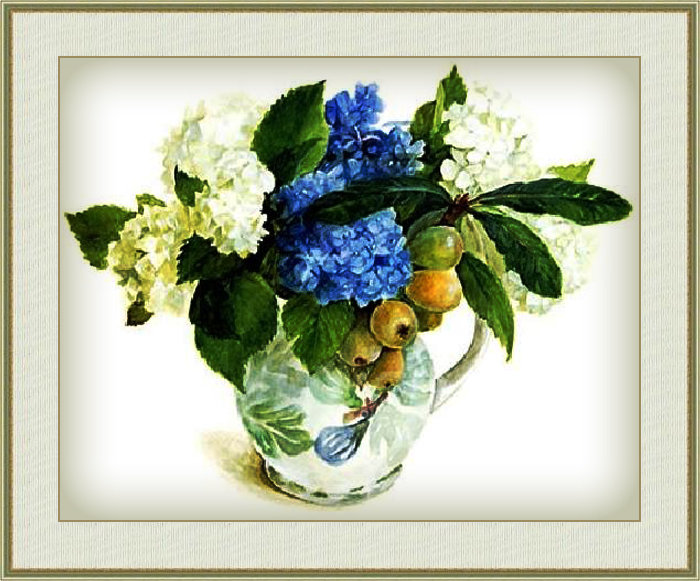 Акварель 21 - букет, цветы - оригинал