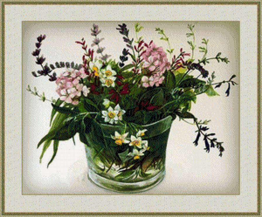 Акварель 25 - цветы, букет - предпросмотр