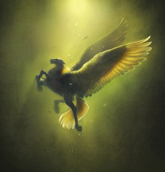 Пегас - мифология, пегас, лошадь - оригинал