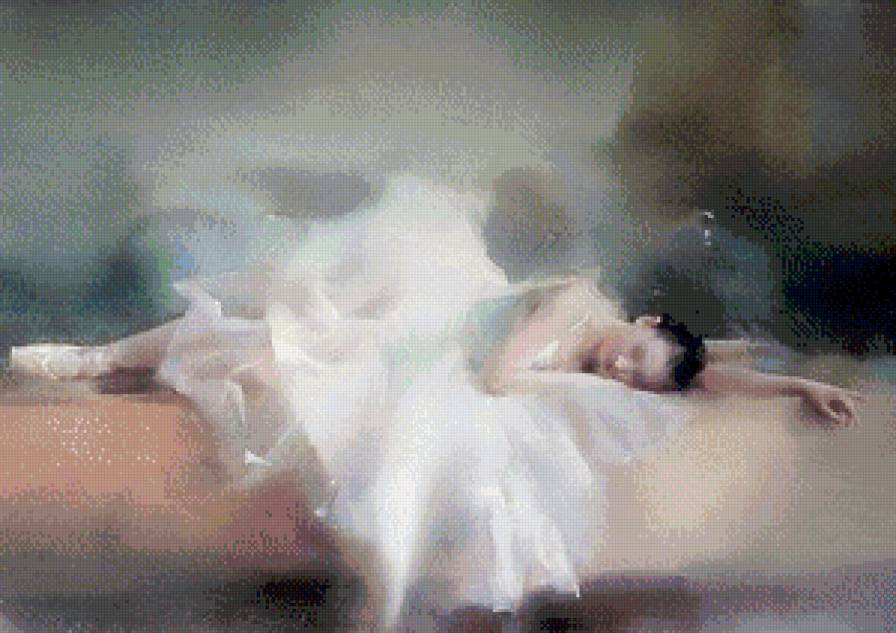 балерина - живопись, балерина, танец, женщина, нежность, балет, девушка - предпросмотр