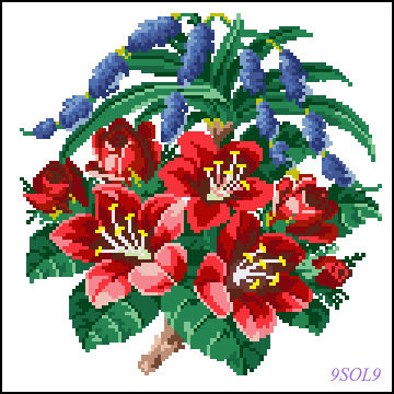 серия "подушки" - подушка.цветы. - оригинал