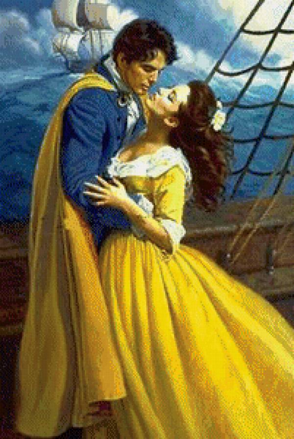 любовный роман - любовь, двое, море, корабль, пара, роман - предпросмотр