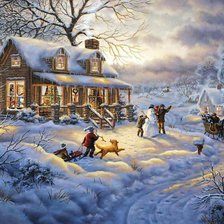 Оригинал схемы вышивки «Зима» (№702046)