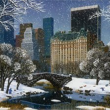 Зимний город