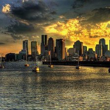 Схема вышивки «Город»