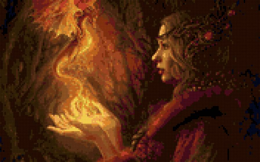 ручной дракон - дракон, девушка - предпросмотр