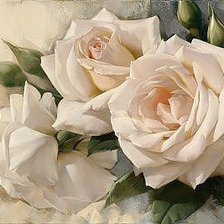 Оригинал схемы вышивки «Белые розы» (№702995)