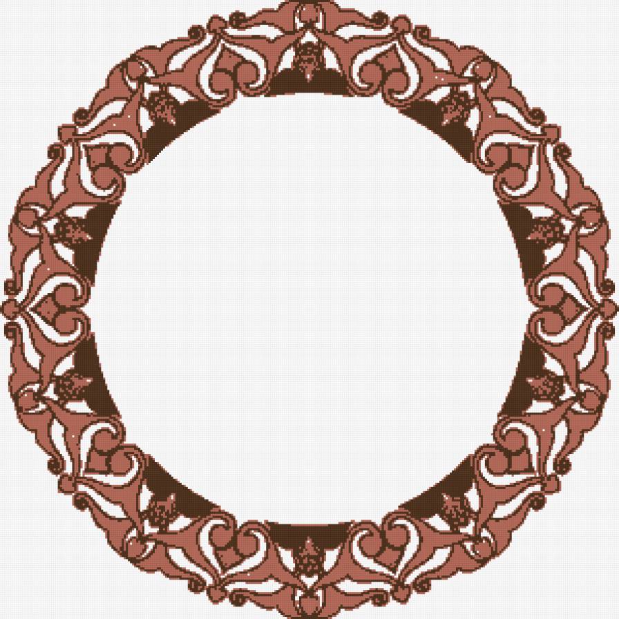 узор, рамка - рамка, монохром, узор - предпросмотр