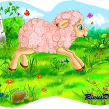 Схема вышивки «Серия Овечки»