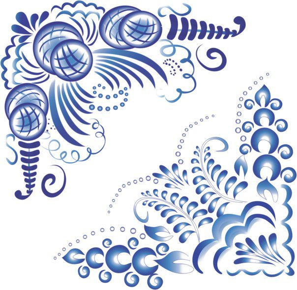 №703854 - гжель, узоры - оригинал