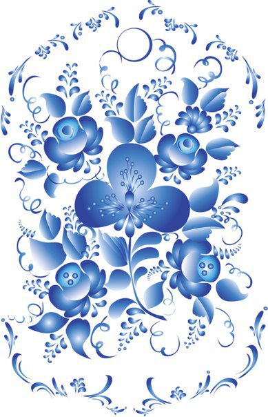 №703865 - гжель, узоры - оригинал