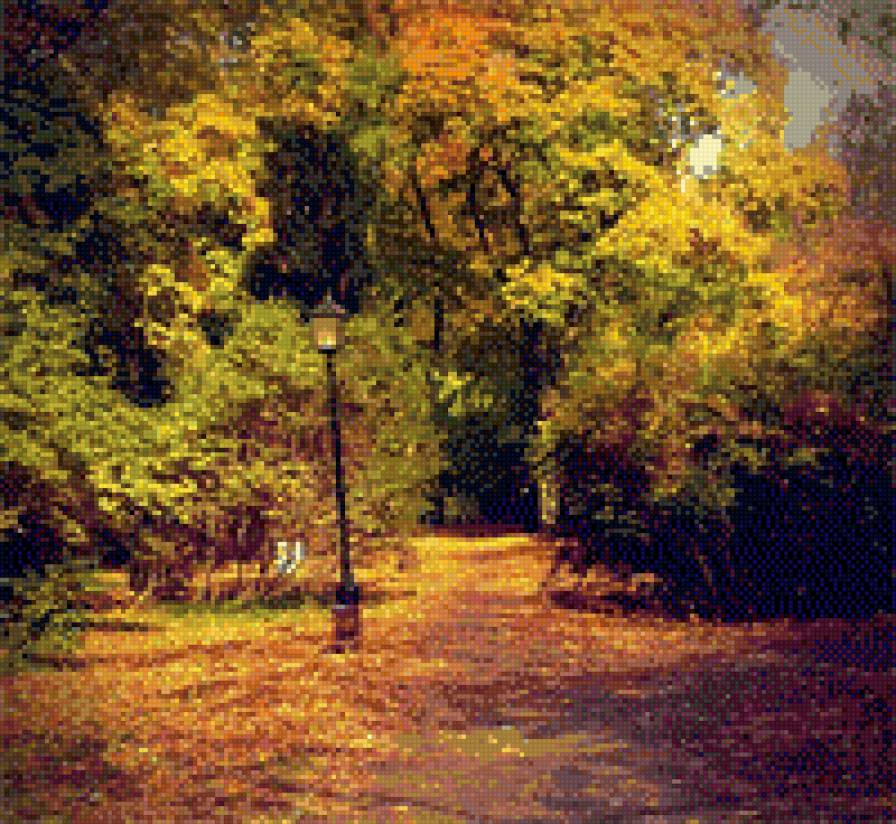 Парк в Несвиже - пейзаж, природа, парк, несвиж - предпросмотр