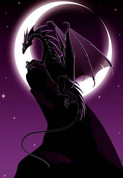 дракон на утесе - дракон, горы - оригинал