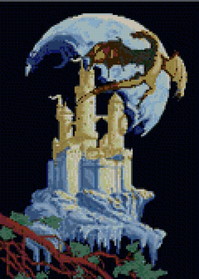 страж замка - замок, дракон - предпросмотр