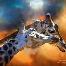 Схема вышивки «жирафы»