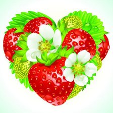 Схема вышивки «земляничка»