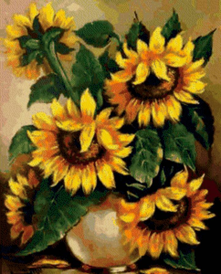 Подсолнухи - предпросмотр