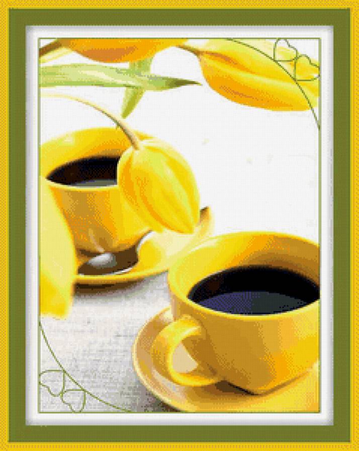 Желтые тюльпаны - цветы, натюрморт - предпросмотр