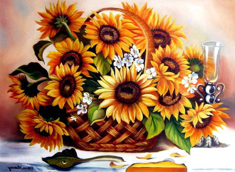 подсолнухи - цветы.подсолнухи. - оригинал