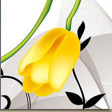 Схема вышивки «Желтые тюльпаны»