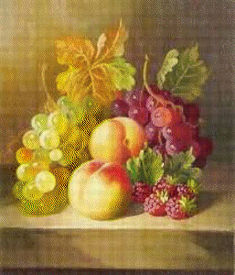 Натюрморт - для кухни, фрукты - предпросмотр