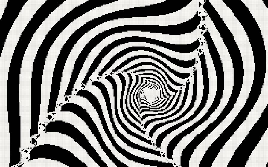 оптическая иллюзия-1 - монохром - предпросмотр