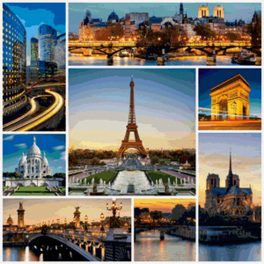 париж - париж, красиво, эльфелева башня, город, франция, пейзаж - предпросмотр