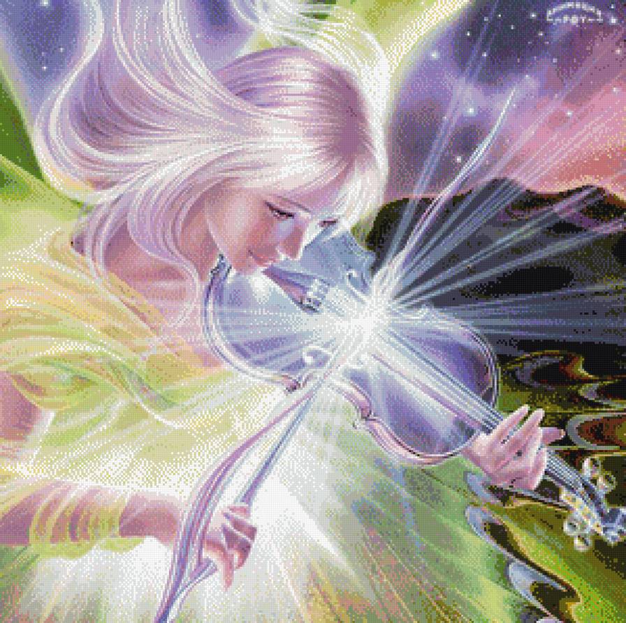 серия "музыка" - музыка.скрипка.скрипачка - предпросмотр