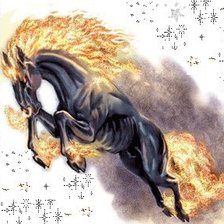 Оригинал схемы вышивки «огненная лошадь» (№707617)