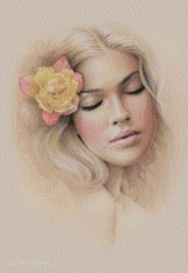 Девушка - девушка, лицо, человек, люди - предпросмотр