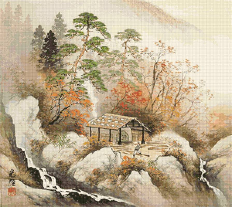 Осень - японская живопись - предпросмотр