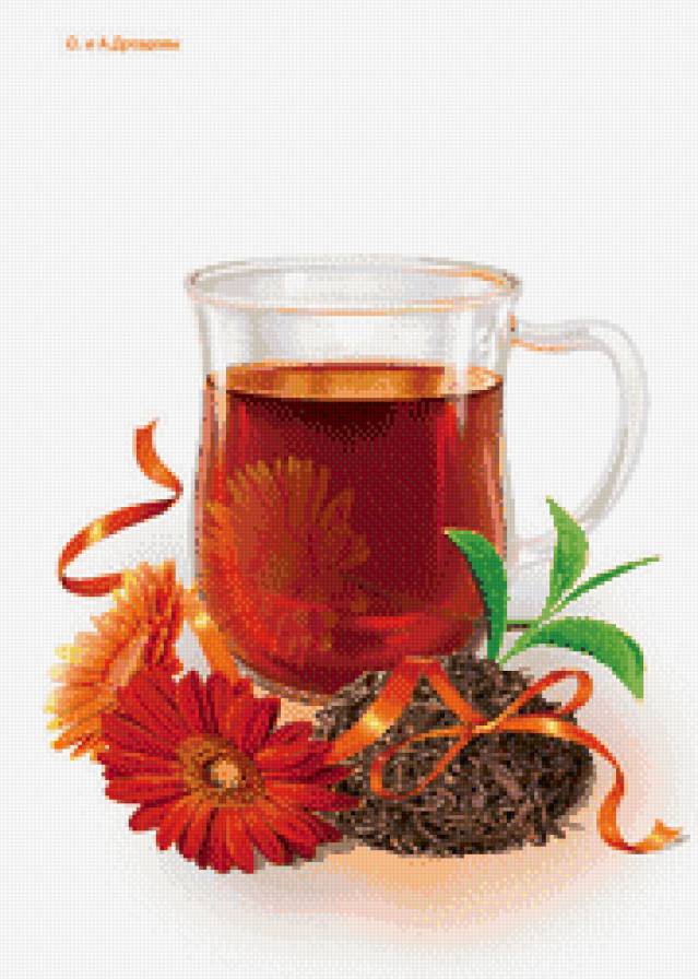 чашка чая - кухня, чай, трравы, чашка - предпросмотр