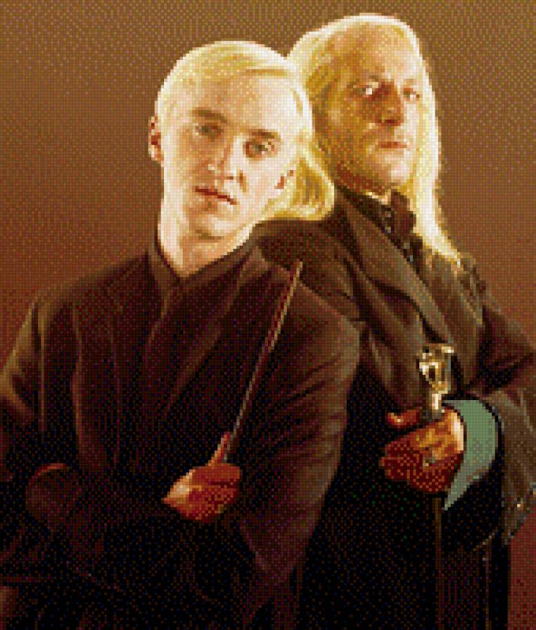 отец и сын - том фелтон, драко малфой, гарри поттер, люциус малфой - предпросмотр