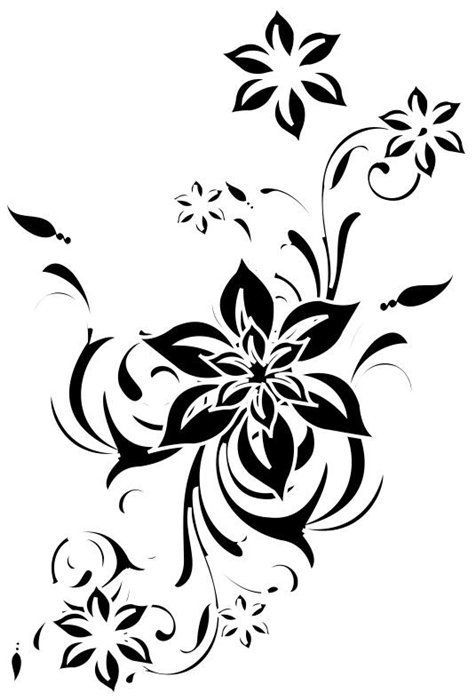 Узор 2 - цветочный узор, узор, цветы - оригинал