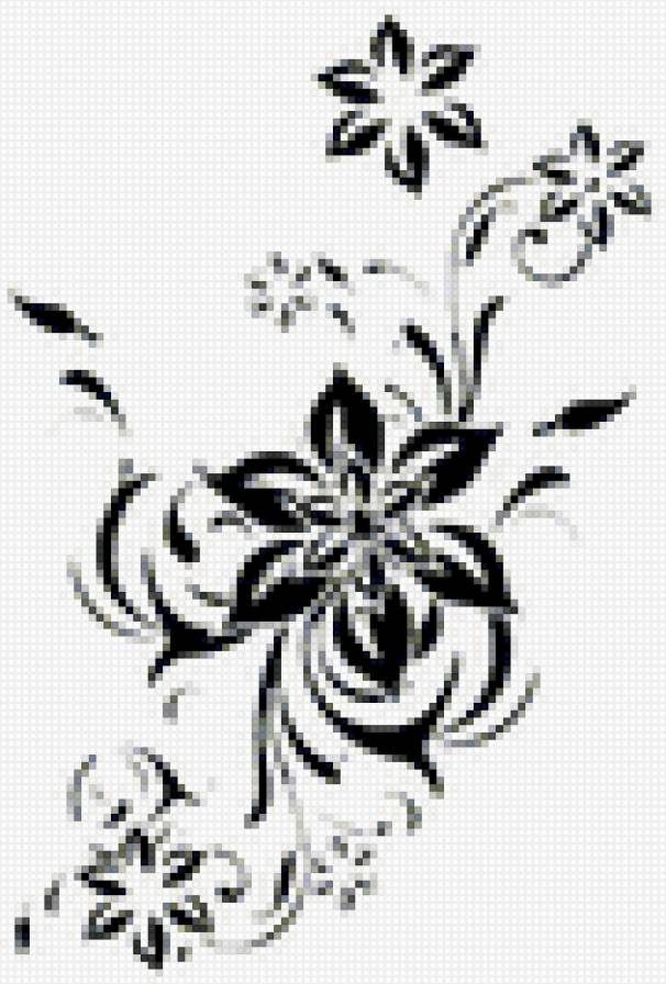 Узор 2 - цветы, цветочный узор, узор - предпросмотр