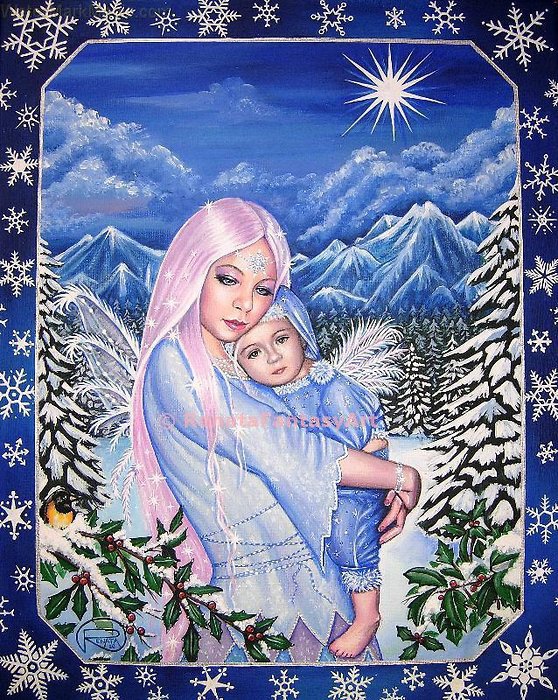 серия "мамы" - мама.малыш.эльфы - оригинал