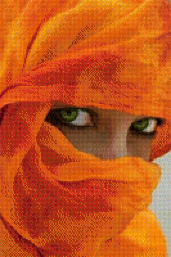 Взгляд - восток, девушка, взгляд - предпросмотр