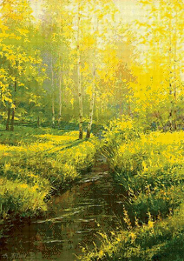 Тихая речка - пейзаж, природа - предпросмотр