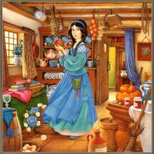 Схема вышивки «белоснежка»