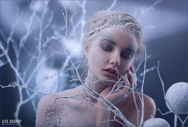 Морозная девушка - фэнтези, девушки - оригинал