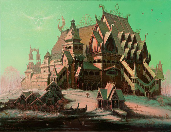 Храм - картина угланова - оригинал